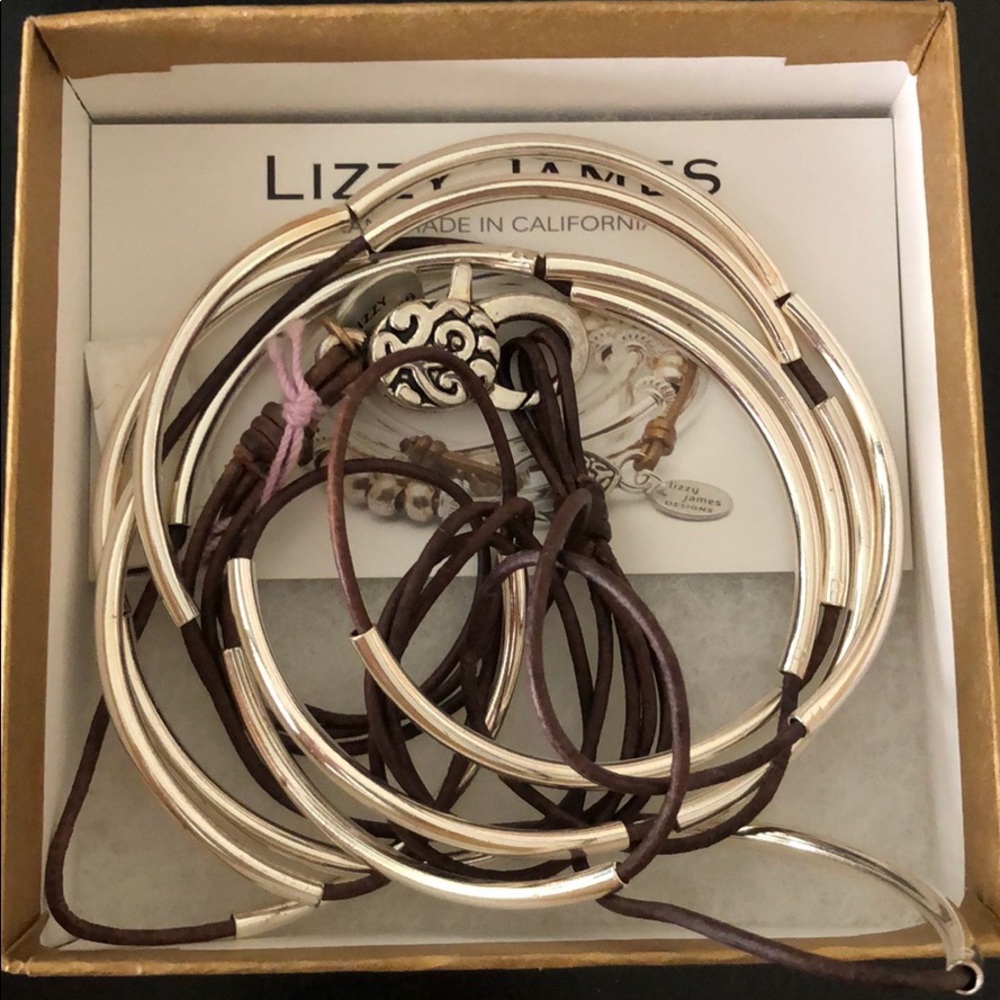 Lizzy James classic natural brown bracelet NWT